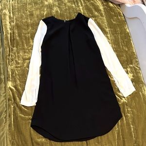 Black and white mini dress